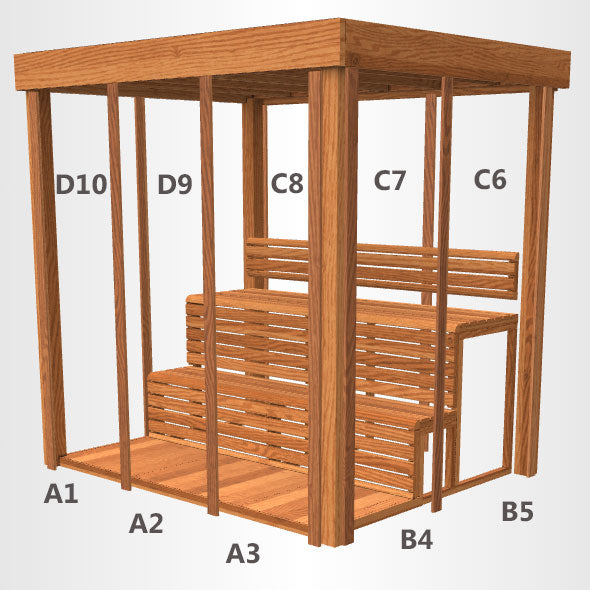 PU570 Indoor Pure Cube Sauna

