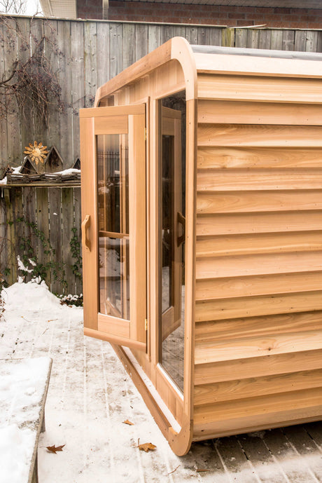 Dundalk 8'x8' (244x244cm) Luna Sauna - Knotty Cedar
