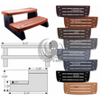 Hot Tub Steps - Bark Colour (Waterway) 535-2209-BRK