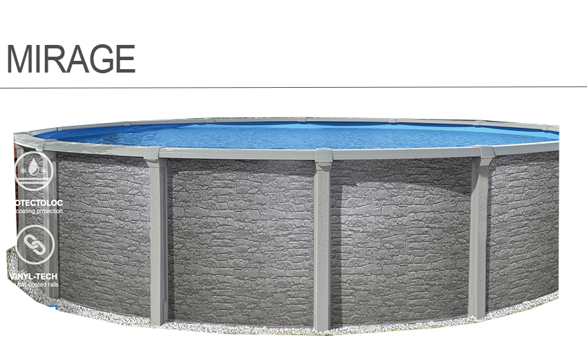 18' Asahi Mirage Resin Above-Ground Pool Kit

