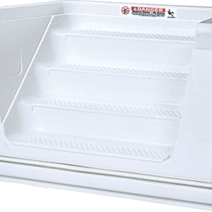 Performance Cantilever 4 Tread 6' Straight White Step
