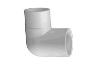 1 - 1/2" 90 Degree PVC Street Elbow (SPIG x SLP)
