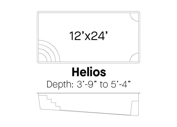 HELIOS 12' x 24' Rectangle (G3 Colors)