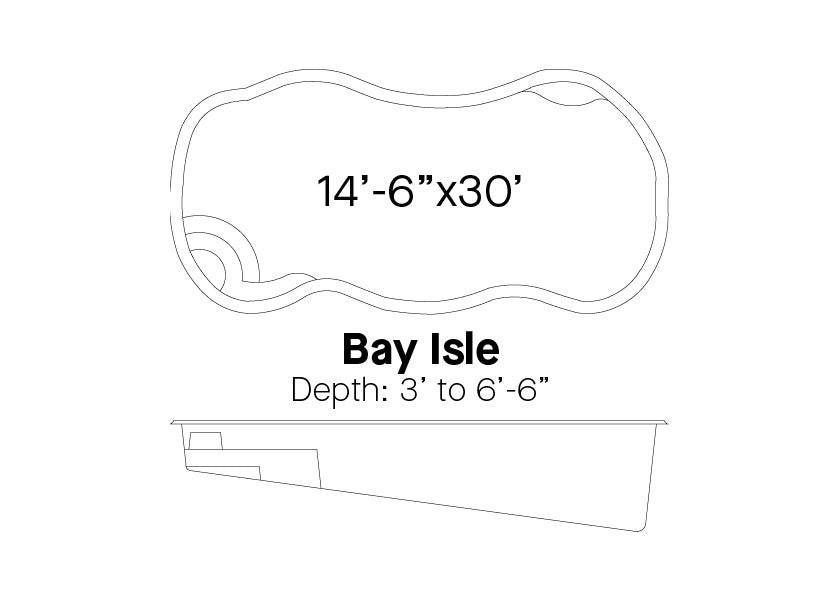 BAY ISLE 14' - 6" x 30' Free Form (G2 Colors)