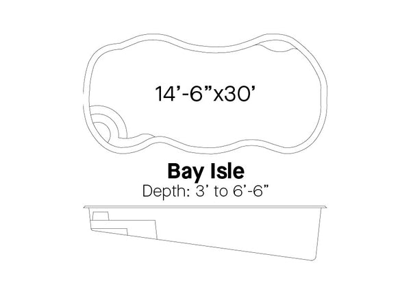 BAY ISLE 14' - 6" x 30' Free Form (G3 Colors)