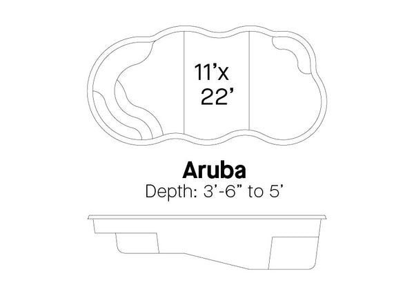 ARUBA 11' x 22' Free Form (G2 Colors)