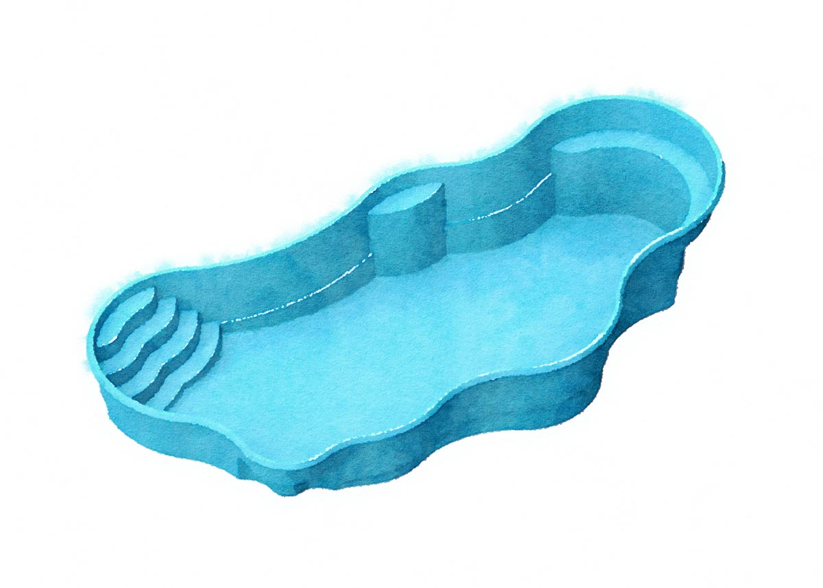 CANCUN Deluxe 16' x 35' Free Form (G3 Colors)