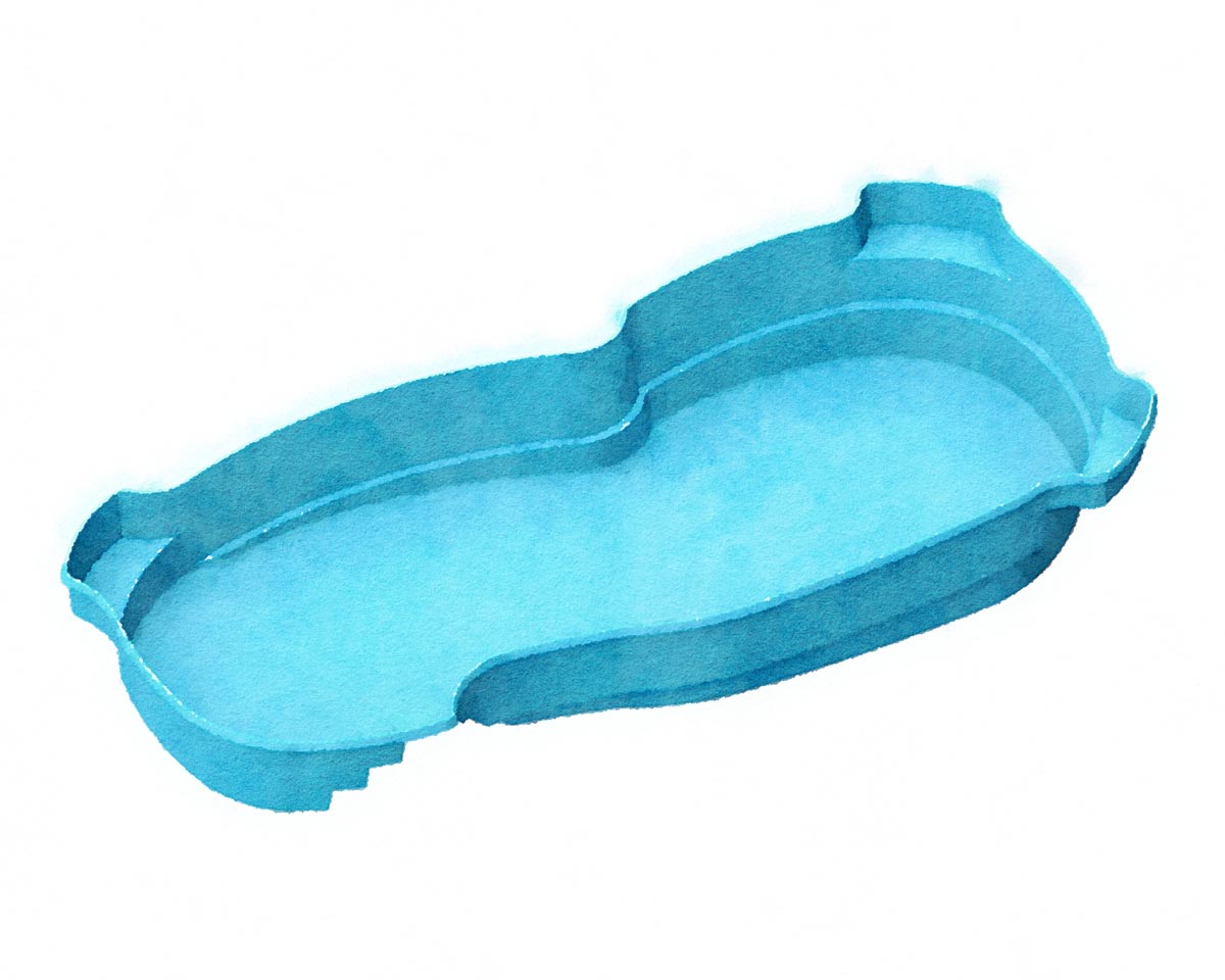 GULF Shore Deluxe 16' x 35'  Free Form (G3 Colors)