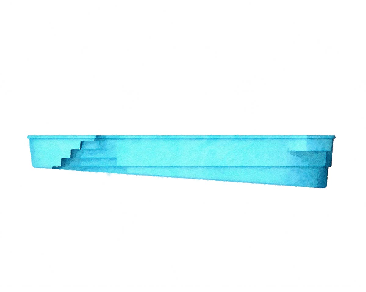 GULF Shore Deluxe 16' x 35'  Free Form (G3 Colors)