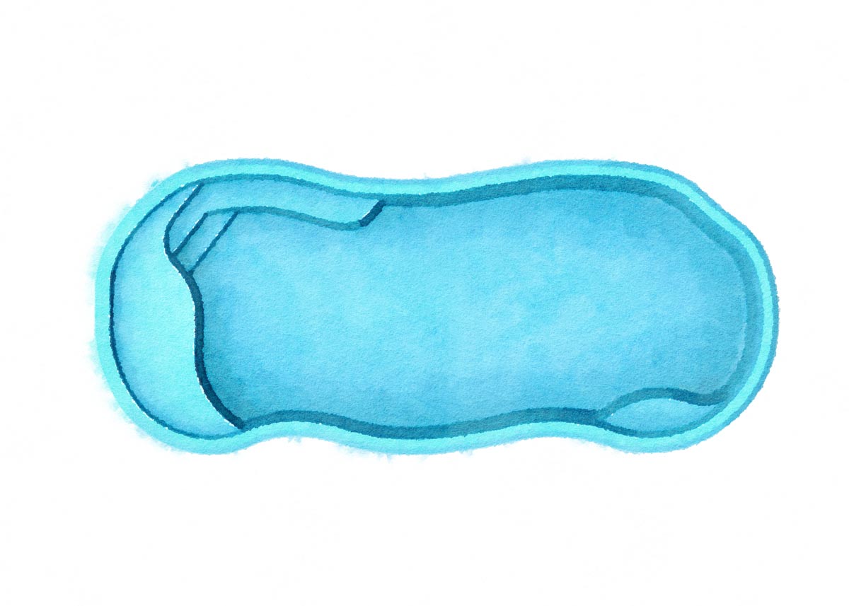 VISTA ISLE 12' x 28' - 6"  Free Form (G3 Colors)