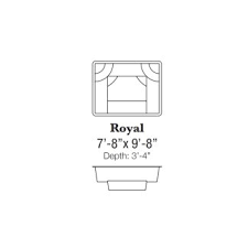Royal Spa 7'-8" x 9'-8" Depth 3'4" (G3 Colour SPECIAL ORDER)