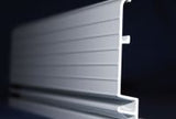 24" Radius Corner Double Track White Coping

