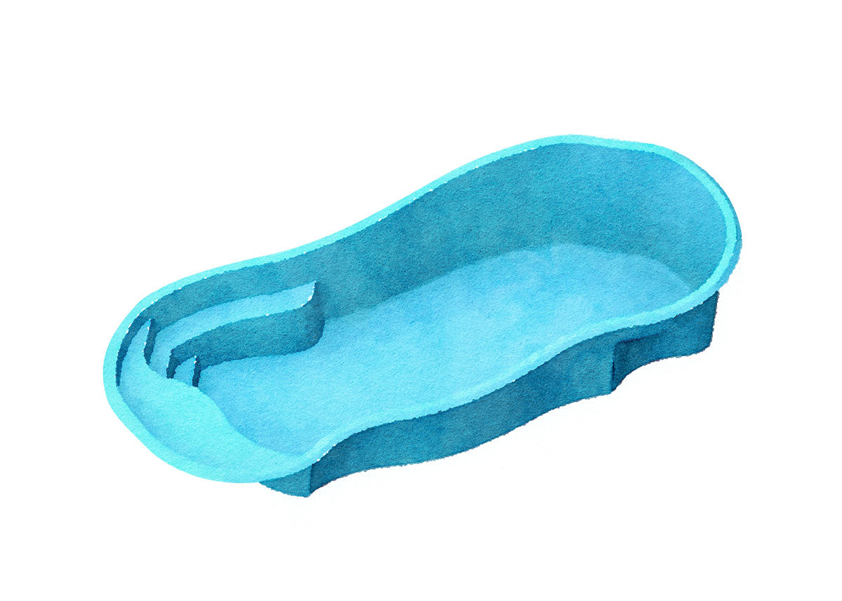VISTA ISLE 12' x 28' - 6"  Free Form (G3 Colors)